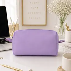 Necessaire Média Feminina Organizador de Maquiagem Multiuso Bolsa Viagem com Zíper