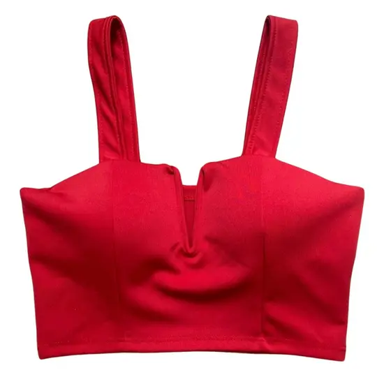 Top Cropped Feminino  Decote V Elegante Básico Premium Alca Larga Fashion Moda Verão Academia BojoRetro Básico Elegante