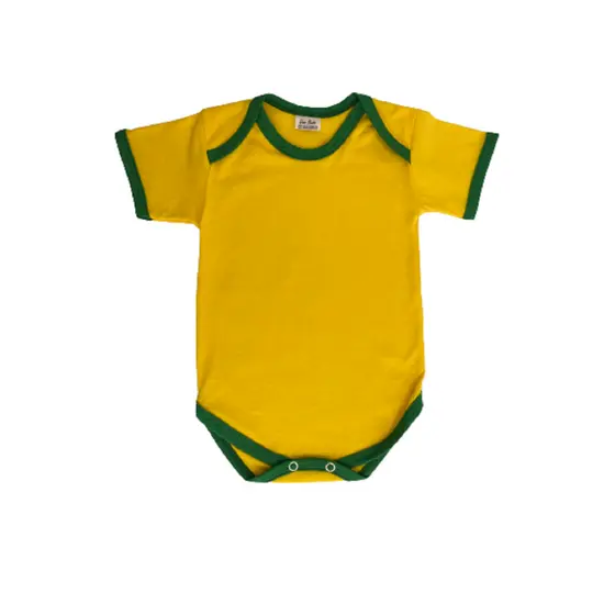 Body Bebê - manga curta - LISO - 100% algodão - ideal p/ enxoval, mesversário ou personalizar
