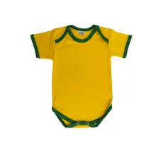 Body Bebê - manga curta - LISO - 100% algodão - ideal p/ enxoval, mesversário ou personalizar