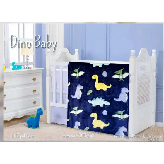 COBERTOR para bebê TOQUE DE SEDA - BABY FLANNEL 90x110cm.