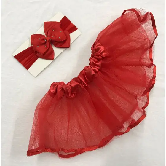Saia de Tule para Bebê com faixa de cabelo (ideal para ensaio fotográfico, 'mêsversário' e fantasia)