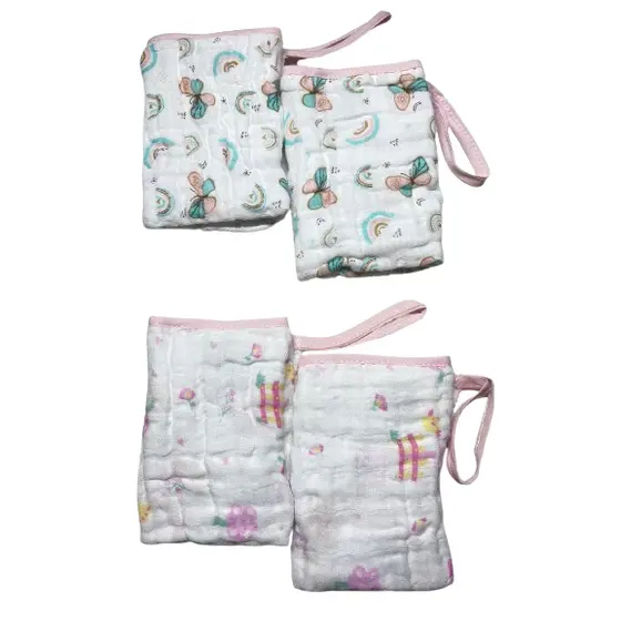 Fralda Pano de Boca Babete Soft Carícia com 2 unidades com Prendedor 40x20cm