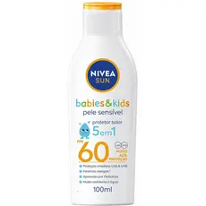 Protetor Solar Nívea Sun Kids Sensitive FPS60 100mL