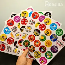 120 Adesivos Divertidos Hora da Gravata Noivo Casamento Lua de Mel 4x4cm