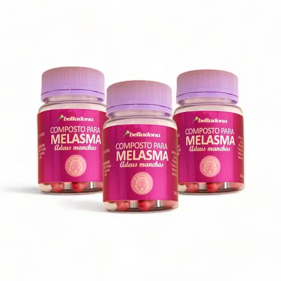 Kit com 3 Antioxidantes para Melasma com Fotoprotetor oral - 30 cápsulas