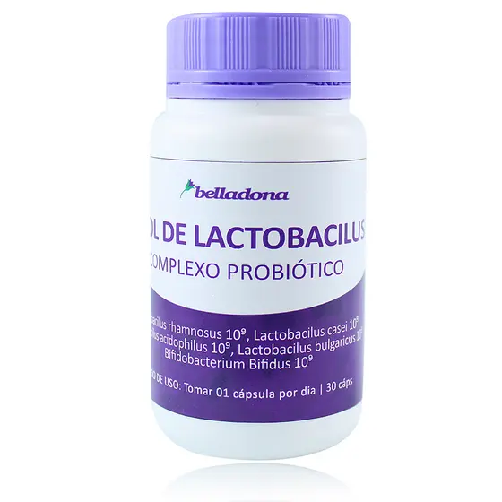 Top 5 Pool de Lactobacillus - Complexo Probiótico - Concentração 1 Bilhão - 30 caps