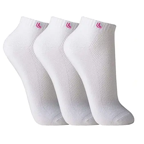 Kit 3 Pares Meias Lupo Sport Feminina 3226-089 Cano Curto Algodão Tecido com Ventilação