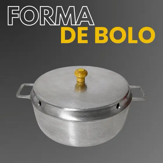 forma de bolo em alumínio batido fundido grosso tamanho 26