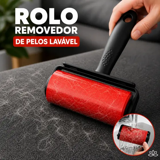 Rolo Tira Pelos Lavável INFINITO e Reutilizável | Remove Pelos, Fiapos e Cabelos Fácil