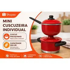 Cuscuzeira Porção Individual Pequeno Alumínio Color 1 Porção de Cuscuz