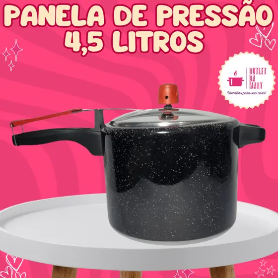 Panela de Pressão Alumínio 4,5 Litros Colorido