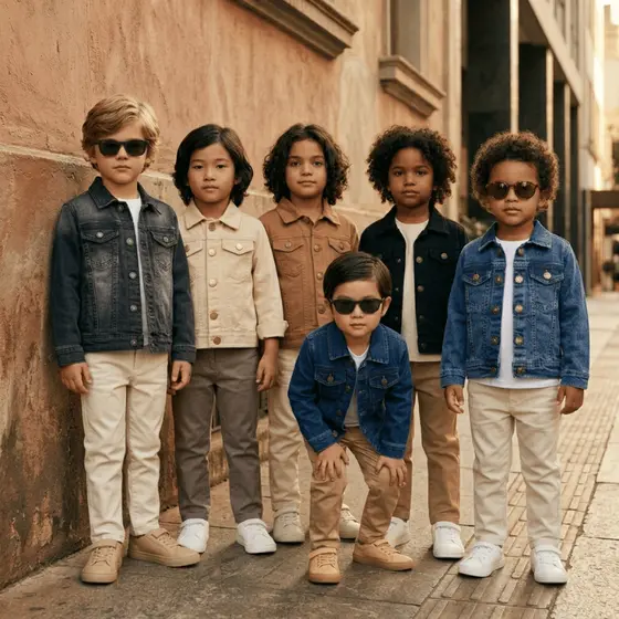 Jaqueta Jeans Menino Infantil Juvenil Confortável com Lycra Estilo Conforto Premium Resistente