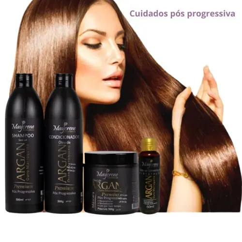 Cuidados Pós Progressiva Óleo de Argan Ouro Marroquino ShampCondMáscÓleoArganUmectaçãoaProntaEntrega