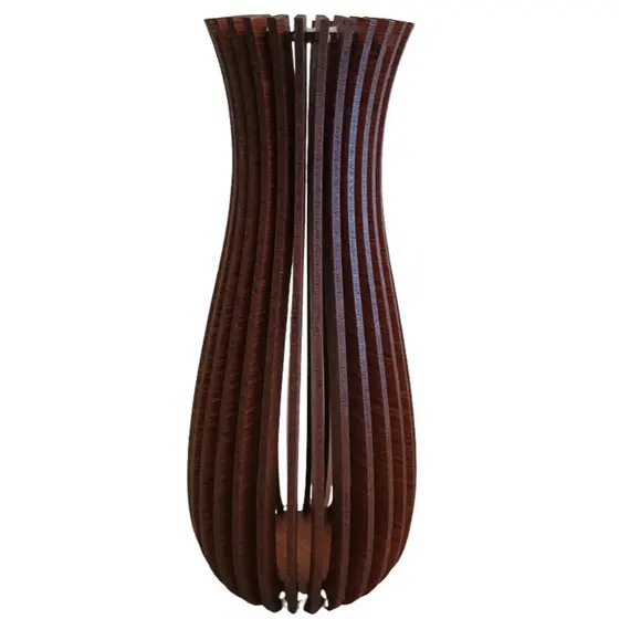 VASO PARA FOLHAS SECAS PEQUENOS PINTADO COR NOGUEIRA.