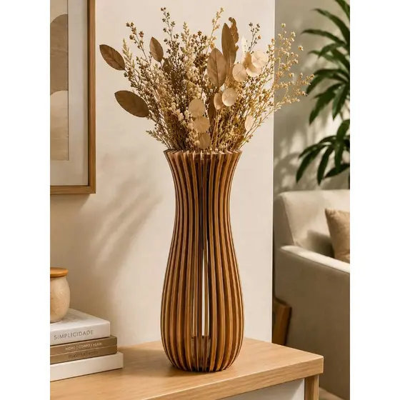 VASO DE MESA PARA FOLHAS SECAS PEQUENOS CRU.