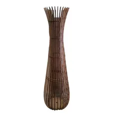 VASO DECORATIVO MEDIO CRU DE MDF.