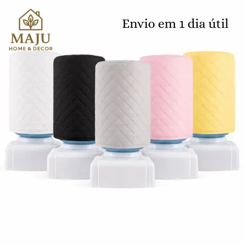 Kit Capa para Galão de Água 20L 2 Peças Microfibra Matelassê Ultrassônico Decoração Cozinha