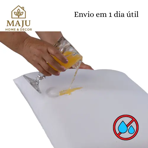 Capa Protetora Impermeável para Travesseiro 70x50cm com Zíper 180 Fios 100% Algodão 1 Peça