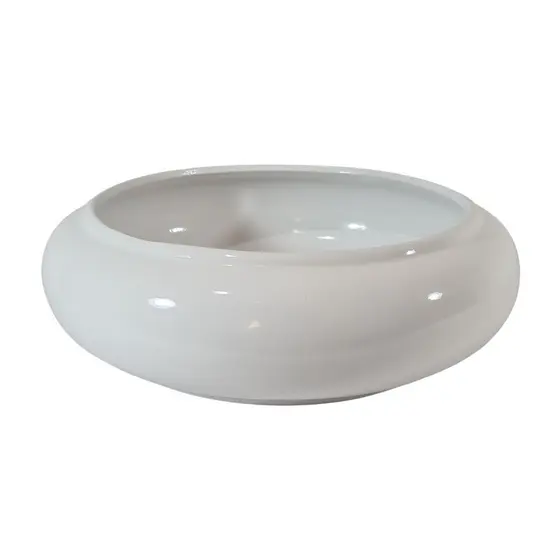 Vaso Redondo Baixo Pequeno 19x6cm Para Bonsai Suculentas Cactos Mini Orquídea