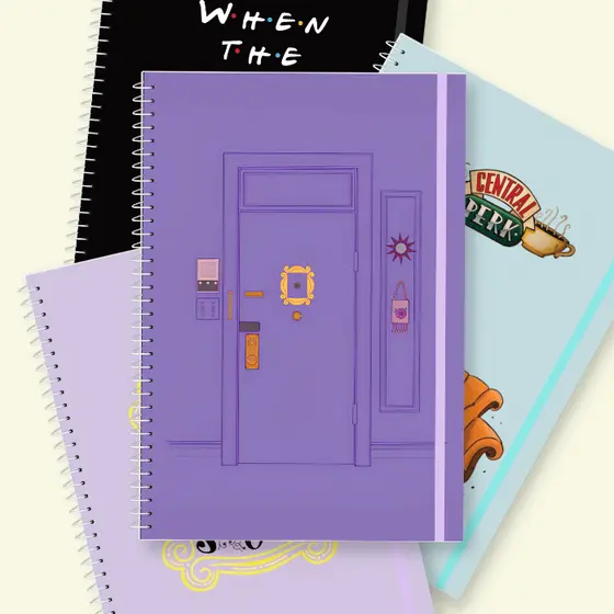 Friends Caderno A5 Capa Dura com  Elástico -  Erudittas - friend serie