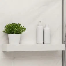 Prateleira Em Porcelanato Gran Artico Resistente Sala Banheiro Cozinha 100x15x06