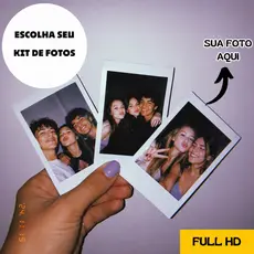 Mini Fotos Personalizadas - ESCOLHA A QUANTIDADE QUE DESEJA HD Presente Envio Full