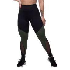Calça Legging Fitness Feminina Dily Poliamida com Recortes Roupas para Academia Fabricação Própria