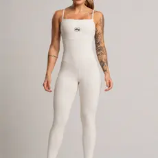 Macacão Fitness Poliamida Alcinha Nude