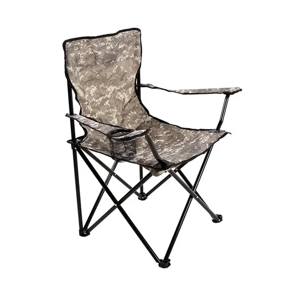 Cadeira Araguaia Dobravel Camuflado Pesca Camping Com Sacola