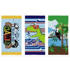 KIT 5 TOALHAS DE VISITA RECREIO PARA CRIANÇAS TEKA KIDS - VÁRIAS ESTAMPAS