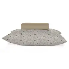 Jogo de cama Solteiro 2 peças Teka ( lençol com elástico+ fronha) 100% algodão.