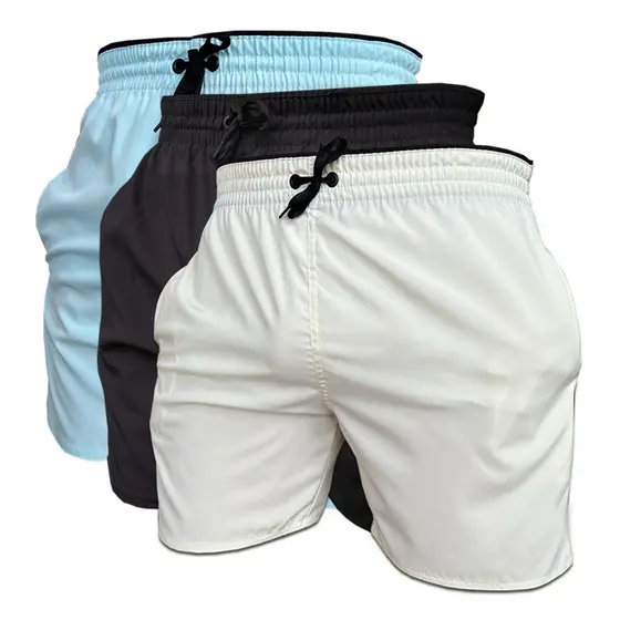 Kit 3 Shorts de Tactel para Praia