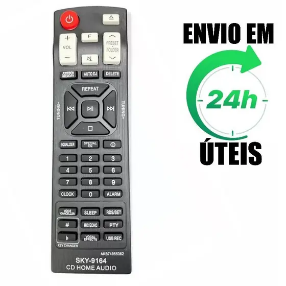 Controle Remoto Compatível C/ Som Mini System LG Akb74955362