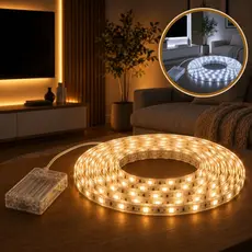 Fita De Led Fio Led De Pilha Autocolante 2m 120 LEDs Cordão Mangueira Decoração Casa Tv Móvel