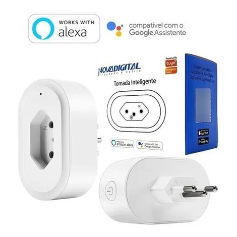 Smart Tomada Wifi  Compativél Alexa e Google Assistente 10A,16A,20A com marcado de consumo de energia