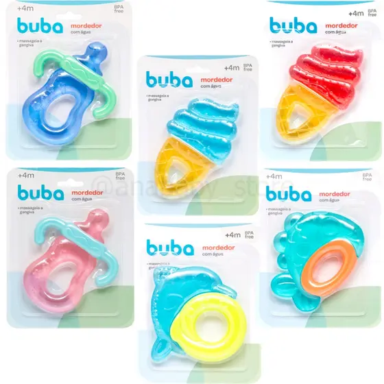 Mordedor de Água buba Mordedor Massageador Dente bebe infantil mordedor