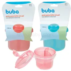 Porta Leite Em Pó Com Divisórias Removíveis 300ml Pote Dosador Medidor De Fórmula Buba