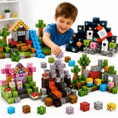 Blocos Magnéticos De Montar Cubos Montagem Construção Criativa Imã Forte Brinquedo Menino Menina