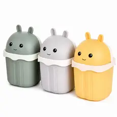 Mini Lixeira Decorativa Com Tampa para Mesa Quarto Cozinha Lixeira Infantil - 8349 / DT6723