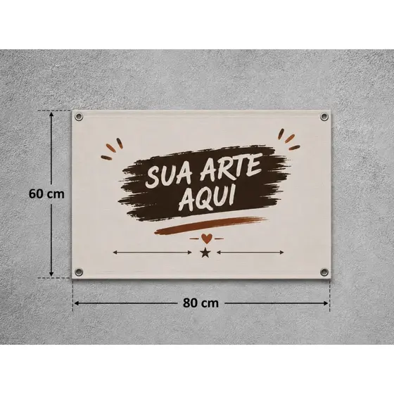 Faixa Banner Personalizada 60x80 com Ilhós