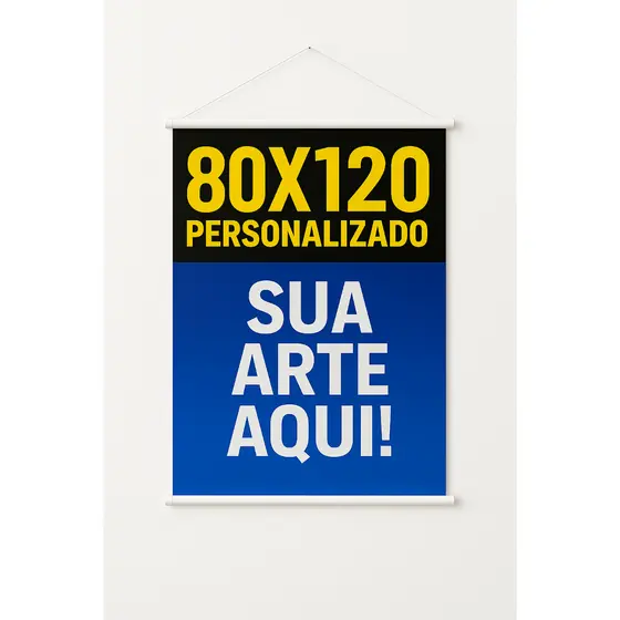 Banner Personalizado Sua Arte Logo Foto Prova D´Água 120x80cm