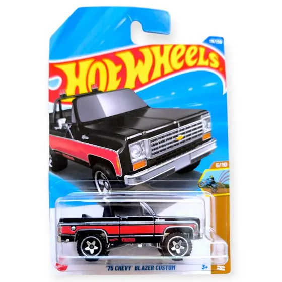Hot Wheels 75 Chevy Blazer Custom Mattel JBB19 Preto
