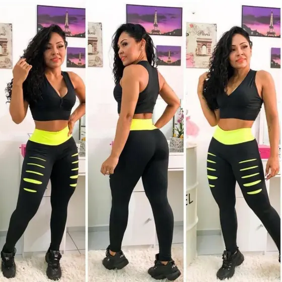 Calça Leg legging Cintura Alta Fitness Academia Treino