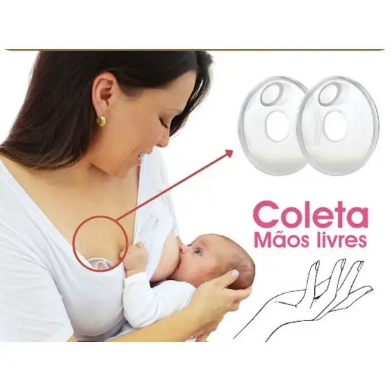 COLETOR DE LEITE MATERNO - CONCHA AMAMENTAÇÃO - ABSORVENTE