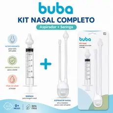 KIT NASAL COMPLETO BUBA – SERINGA + ASPIRADOR