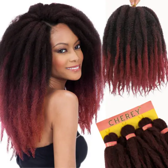 Afro Twist Cherey 55cm Cabelo Crochet Braids Orgânico 400g Marley