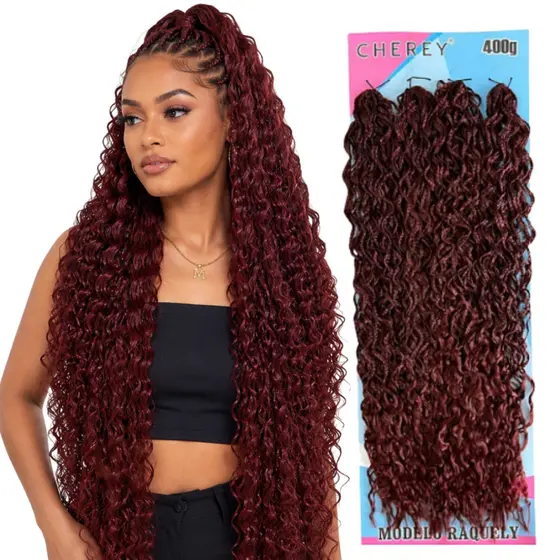 Cabelo Raquely Cachos Afro Efeito Miojinho Volumoso 400g