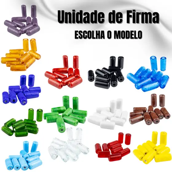 Unidade Firma Murano Lisa 22mm Guias Proteção Umbanda Candomblé