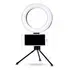 Ring Light Led Mesa Iluminador Pequena Tripé 6 Polegada Estrutura Preto Luz Branco-quente 110V/220V